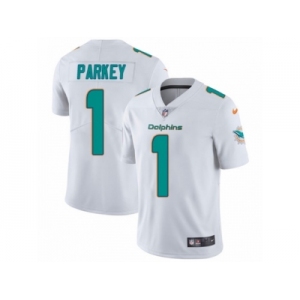 Men Nike Miami Dolphins #1 Cody Parkey White Vapor Untouchable Limited Player NFL Jersey