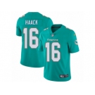 Men Nike Miami Dolphins #16 Matt Haack Aqua Green Team Color Vapor Untouchable Limited Player NFL Jersey