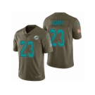 Men Nike Miami Dolphins #23 Jay Ajayi Olive 2017 Salute to Service Limited Jerseys