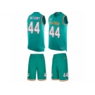 Men Nike Miami Dolphins #44 Stephone Anthony Limited Aqua Green Tank Top Suit NFL Jersey