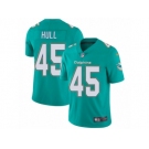 Men Nike Miami Dolphins #45 Mike Hull Aqua Green Team Color Vapor Untouchable Limited Player NFL Jersey