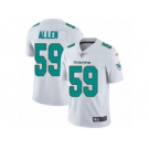 Men Nike Miami Dolphins #59 Chase Allen White Vapor Untouchable Limited Player NFL Jersey