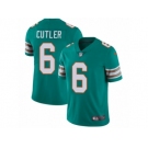 Men Nike Miami Dolphins #6 Jay Cutler Aqua Green Alternate Vapor Untouchable Limited Player NFL Jersey