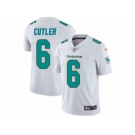 Men Nike Miami Dolphins #6 Jay Cutler White Vapor Untouchable Limited Player NFL Jersey