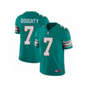 Men Nike Miami Dolphins #7 Brandon Doughty Aqua Green Alternate Vapor Untouchable Limited Player NFL Jersey