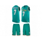 Men Nike Miami Dolphins #7 Brandon Doughty Limited Aqua Green Tank Top Suit NFL Jersey