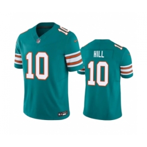 Men's Miami Dolphins #10 Tyreek Hill Aqua 2023 F.U.S.E Vapor Limited Stitched Football Jersey