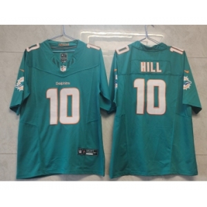 Men's Miami Dolphins #10 Tyreek Hill Green 2023 FUSE Vapor Limited Throwback Stitched Jersey