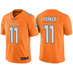 Men's Miami Dolphins #11 DeVante Parker Orange Color Rush Limited Jersey