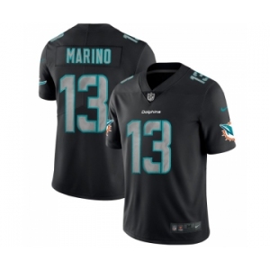 Men's Miami Dolphins #13 Dan Marino Black 2018 Impact Limited Stitched NFL Jersey