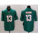 Men's Miami Dolphins #13 Dan Marino Green Vapor Untouchable Stitched Nike Limited Jersey