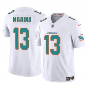 Men's Miami Dolphins #13 Dan Marino White 2023 F.U.S.E Vapor Limited Football Stitched Jersey