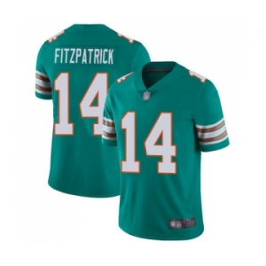 Men's Miami Dolphins #14 Ryan Fitzpatrick Aqua Green Alternate Vapor Untouchable Limited Player Football Jersey