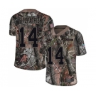 Men's Miami Dolphins #14 Ryan Fitzpatrick Limited Camo Rush Realtree Football Jersey