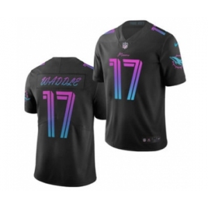 Men's Miami Dolphins #17 Jaylen Waddle Black 2021 Draft City Edition Jersey