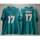 Men's Miami Dolphins #17 Jaylen Waddle Green 2023 FUSE Vapor Limited Throwback Stitched Jersey