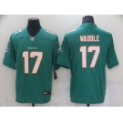 Men's Miami Dolphins #17 Jaylen Waddle Nike Aqua 2021 NFL Draft First Round Pick Leopard Limited Jersey