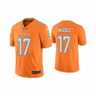 Men's Miami Dolphins #17 Jaylen Waddle Orange 2021 Vapor Untouchable Limited Jersey