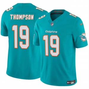 Men's Miami Dolphins #19 Skylar Thompson Aqua 2024 F.U.S.E Vapor Limited Football Stitched Jersey