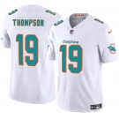 Men's Miami Dolphins #19 Skylar Thompson White 2024 F.U.S.E Vapor Limited Football Stitched Jersey