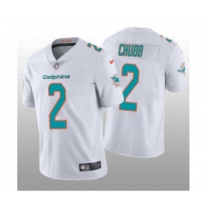 Men's Miami Dolphins #2 Bradley Chubb 2022 White Vapor Untouchable Limited Stitched Jersey