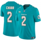 Men's Miami Dolphins #2 Bradley Chubb Aqua 2025 F.U.S.E. With 1-Star C Patch Vapor Limited Football Stitched Jersey