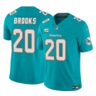 Men's Miami Dolphins #20 Jordyn Brooks Aqua 2025 F.U.S.E. With 1-Star C Patch Vapor Limited Football Stitched Jersey