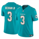 Men's Miami Dolphins #3 Odell Beckham Jr Aqua 2023 F.U.S.E Vapor Limited Football Stitched Jersey