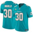 Men's Miami Dolphins #30 Alec Ingold Aqua 2025 F.U.S.E. With 3-Star C Patch Vapor Limited Football Stitched Jersey