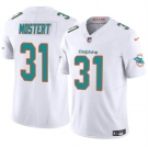 Men's Miami Dolphins #31 Raheem Mostert White 2023 F.U.S.E Alternate Vapor Limited Football Stitched Jersey