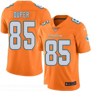 Men's Miami Dolphins #85 Mark Duper Orange 2016 Color Rush Stitched NFL Nike Limited Jersey