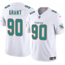 Men's Miami Dolphins #90 Kenneth Grant White 2025 Draft F.U.S.E. Vapor Limited Football Stitched Jersey