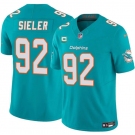 Men's Miami Dolphins #92 Zach Sieler Aqua 2025 F.U.S.E. With 2-Star C Patch Vapor Limited Football Stitched Jersey