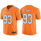 Men's Miami Dolphins #93 Ndamukong Suh Orange Color Rush Limited Jersey