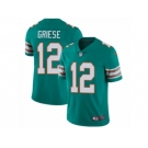 Men's Nike Miami Dolphins #12 Bob Griese Vapor Untouchable Limited Aqua Green Alternate NFL Jersey