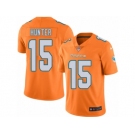 Men's Nike Miami Dolphins #15 Justin Hunter Limited Orange Rush NFL Jersey