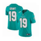 Men's Nike Miami Dolphins #19 Jakeem Grant Aqua Green Team Color Vapor Untouchable Limited Player NFL Jersey