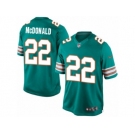 Men's Nike Miami Dolphins #22 T.J. McDonald Limited Aqua Green Alternate NFL Jersey