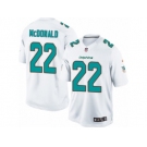 Men's Nike Miami Dolphins #22 T.J. McDonald Limited White NFL Jersey