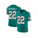 Men's Nike Miami Dolphins #22 T.J. McDonald Vapor Untouchable Limited Aqua Green Alternate NFL Jersey