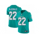 Men's Nike Miami Dolphins #22 T.J. McDonald Vapor Untouchable Limited Aqua Green Team Color NFL Jersey