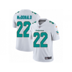 Men's Nike Miami Dolphins #22 T.J. McDonald Vapor Untouchable Limited White NFL Jersey