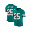 Men's Nike Miami Dolphins #25 Xavien Howard Vapor Untouchable Limited Aqua Green Alternate NFL Jersey