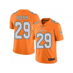 Men's Nike Miami Dolphins #29 Arian Foster Limited Orange Rush NFL Jersey