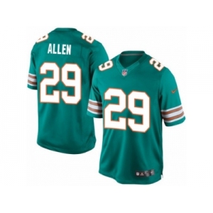 Men's Nike Miami Dolphins #29 Nate Allen Limited Aqua Green Alternate NFL Jersey