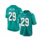 Men's Nike Miami Dolphins #29 Nate Allen Limited Aqua Green Team Color NFL Jersey