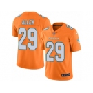 Men's Nike Miami Dolphins #29 Nate Allen Limited Orange Rush NFL Jersey