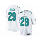 Men's Nike Miami Dolphins #29 Nate Allen Limited White NFL Jersey