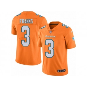 Men's Nike Miami Dolphins #3 Andrew Franks Limited Orange Rush NFL Jersey