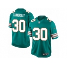 Men's Nike Miami Dolphins #30 Cordrea Tankersley Limited Aqua Green Alternate NFL Jersey